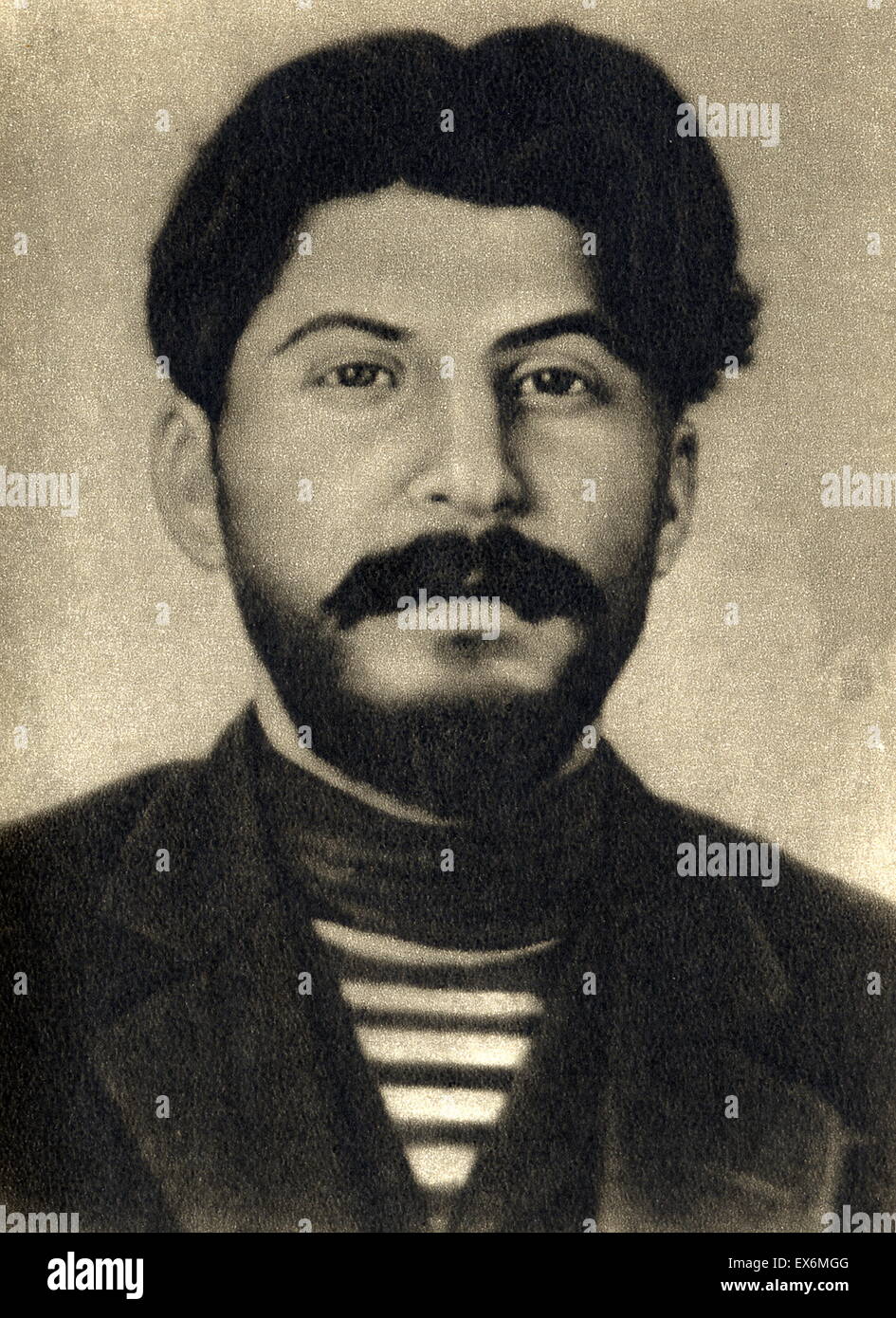 Josef Stalin 1878 – 1953. Aged 23 in 1917. Stalin became leader of the Soviet Union from the mid-1920s until his death in 1953. Stock Photo
