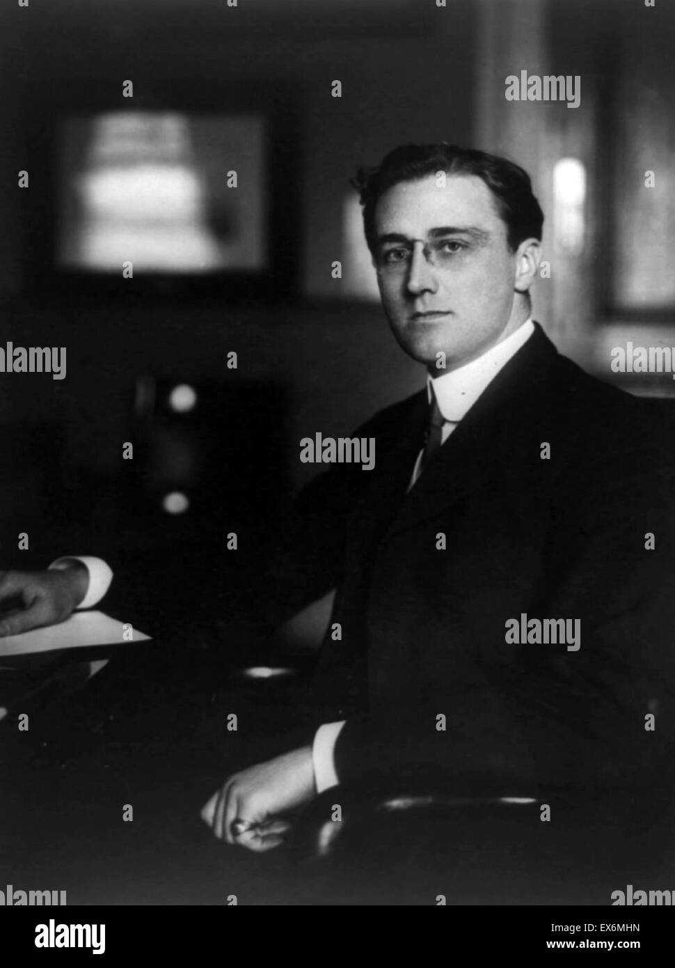 Assistant Secretary of the United States Navy Franklin Roosevelt, 1913 Stock Photo