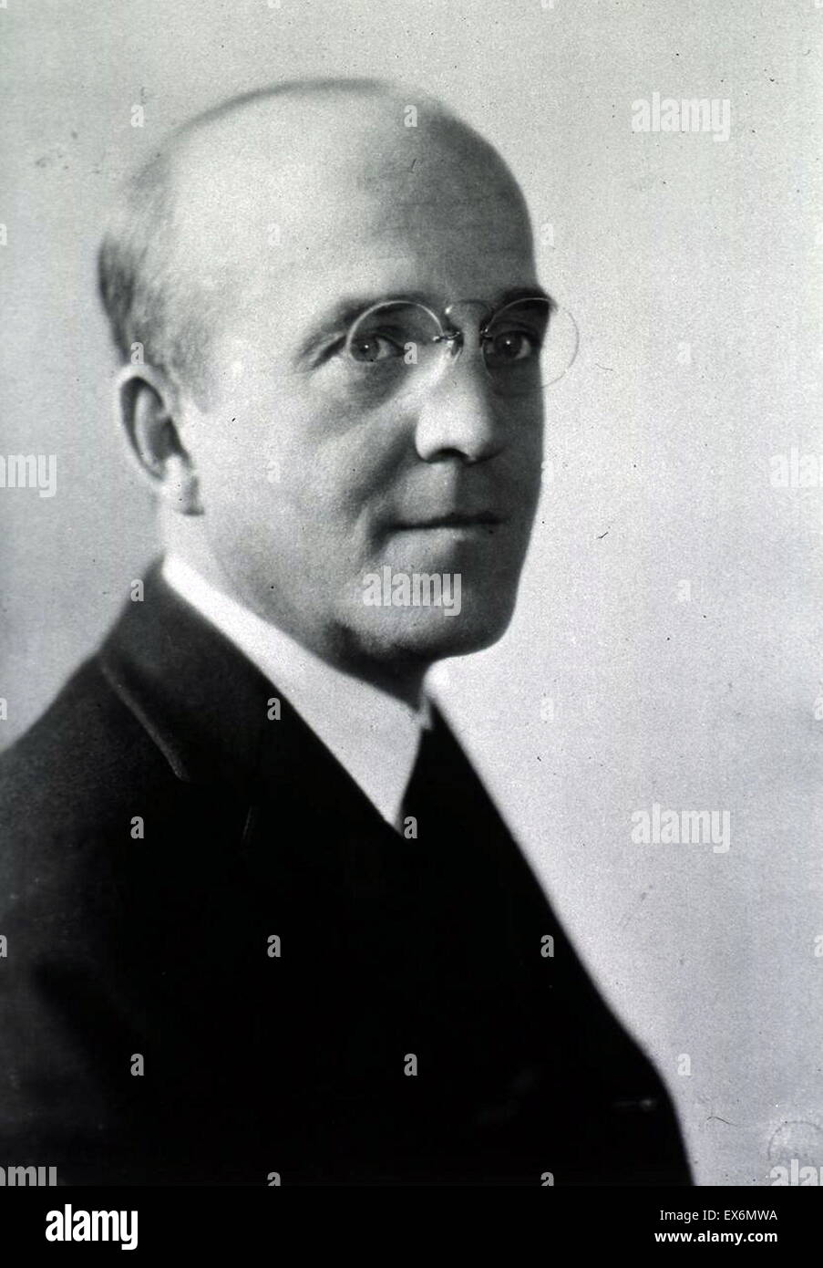 Oswald Avery (1877-1955) Canadian-born American acteriologist and research physician and one of the founders of immunochemistry. Dated 1930 Stock Photo