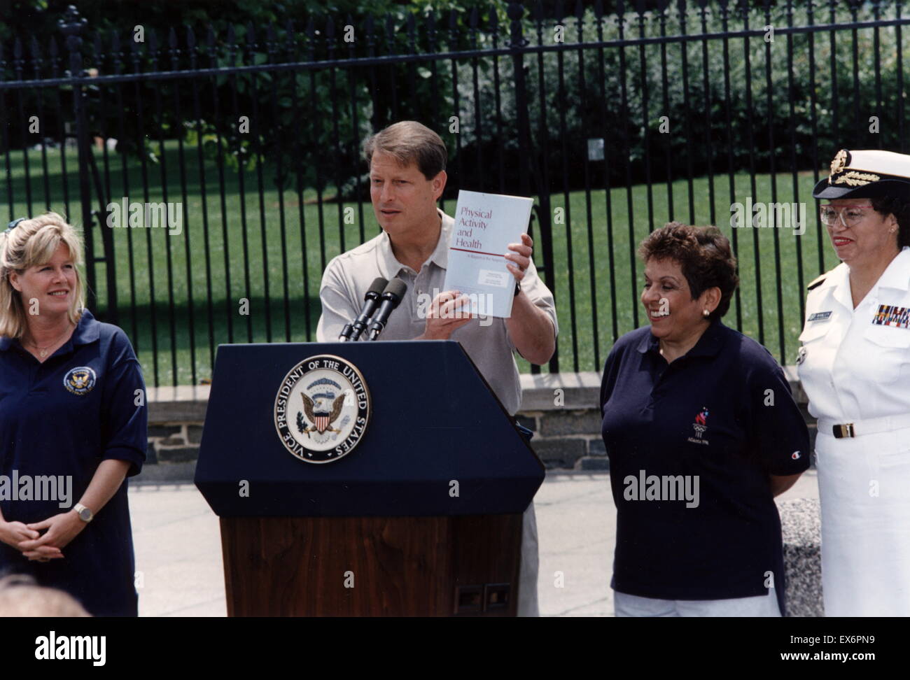 Vice President Al Gore introduces the Surgeon General's report on