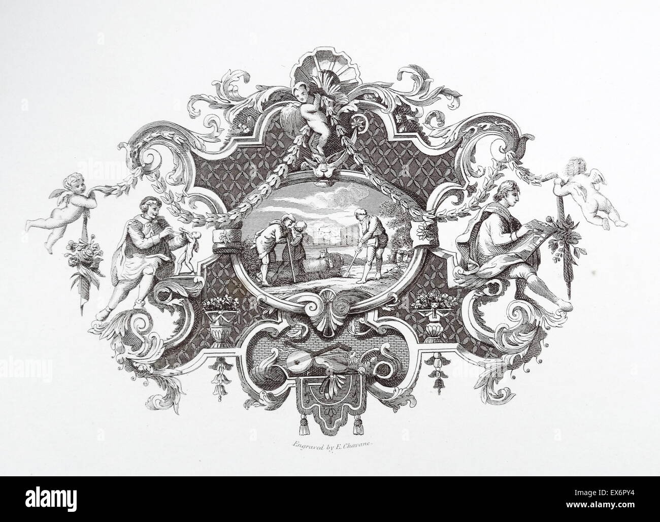 Engraving by British artist engraver William Hogarth 1697 1764 Engraving by British artist engraver William Hogarth 1697 1764