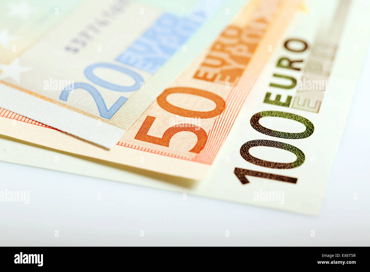 Euro money: closeup of banknotes Stock Photo - Alamy
