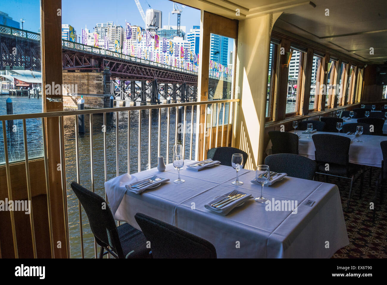 South Steyne ship restaurant, Darling Harbour, Sydney, Australia Stock