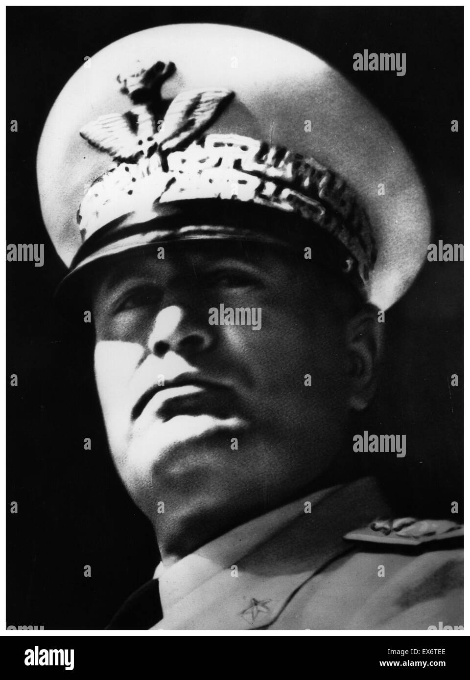 Benito Mussolini (1883 – 28 April 1945) Italian politician, journalist, and leader of the National Fascist Party 1934 Stock Photo