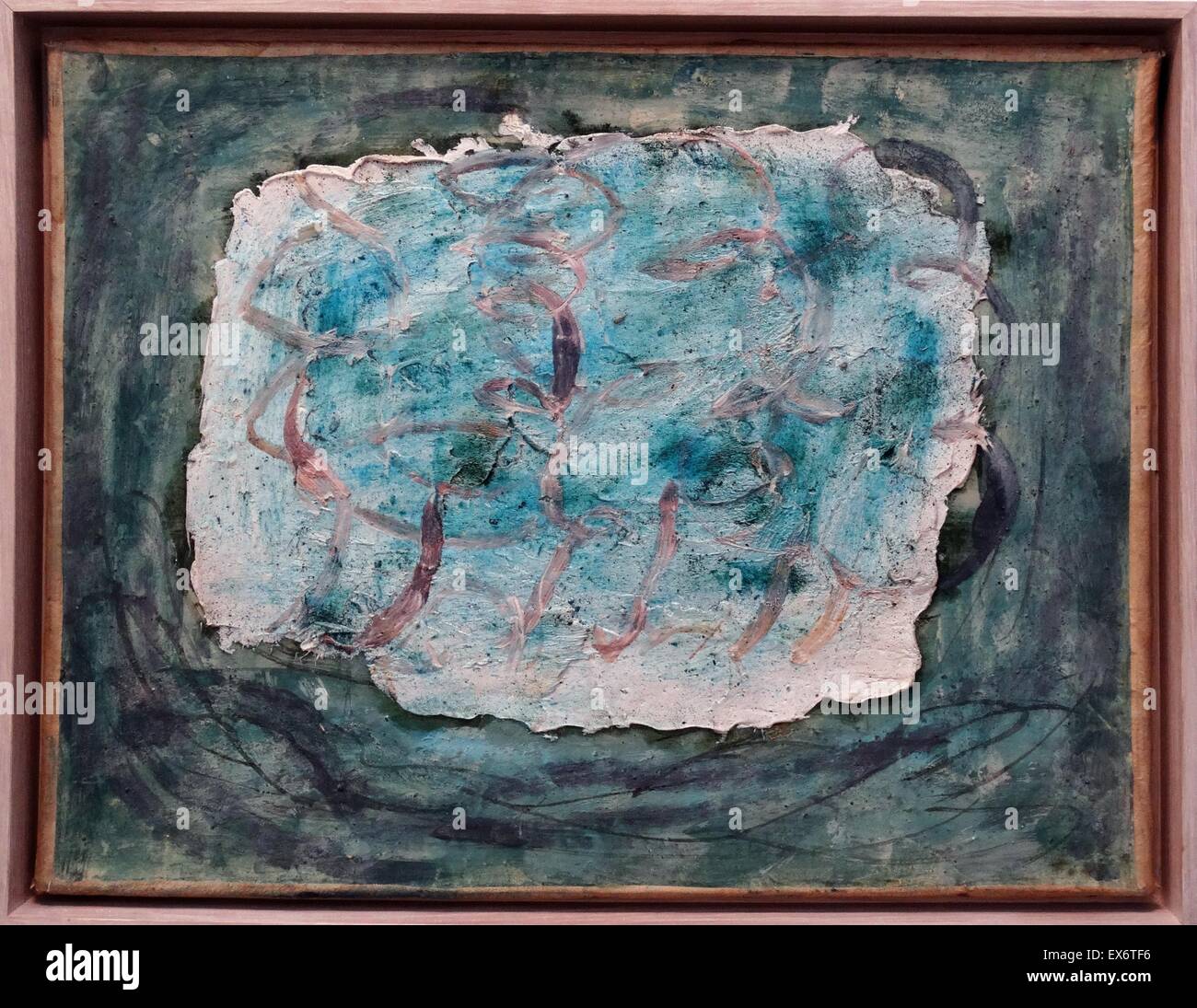 Forêt Les Marroniers by Jean Fautrier (18981964). Oil on paper mounted