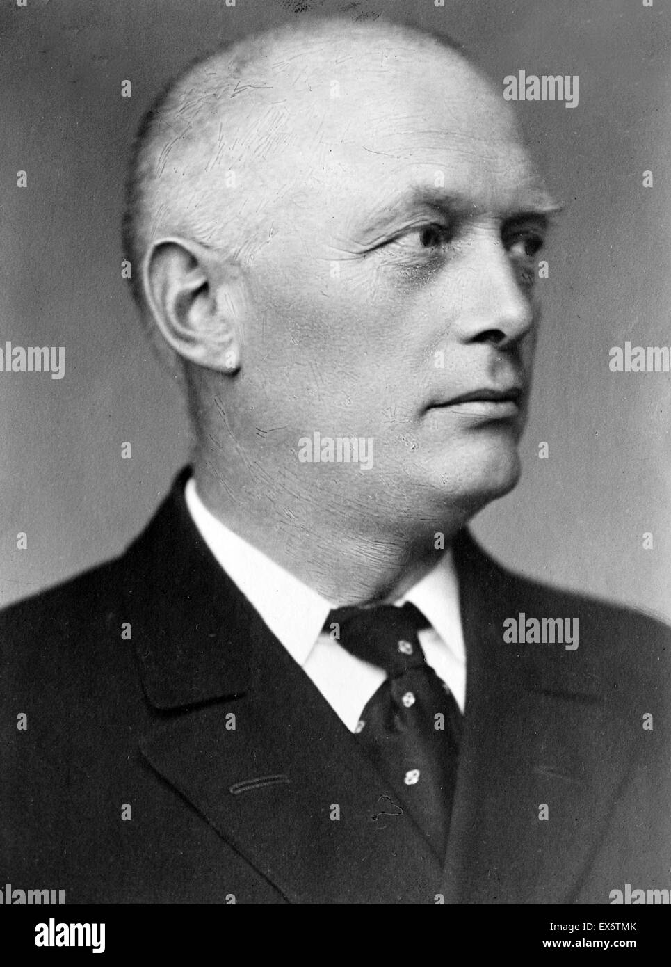Thomas Madsen-Mygdal (1876-1943), who served as Prime Minister of Denmark (1926-1929). Stock Photo