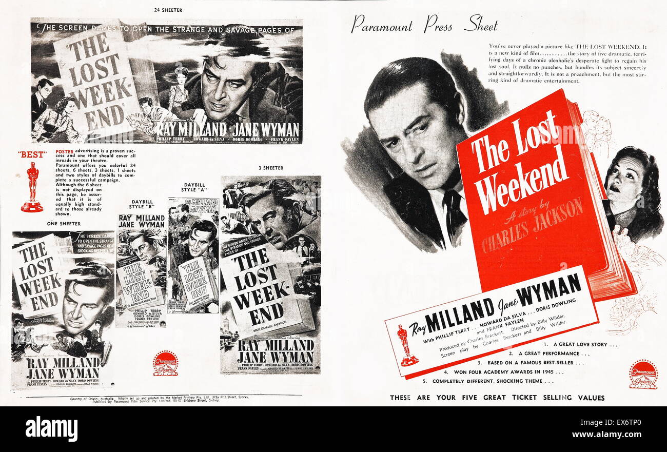 Lost weekend film hi res stock photography and images Alamy