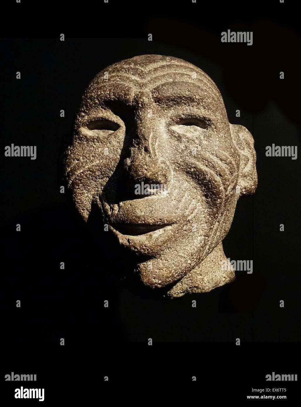 Old man. From the Aztec culture. From Mexico, made from volcanic rock ...