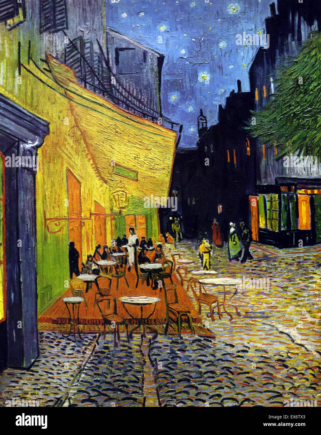 Café terrace at night vincent van gogh hi-res stock photography