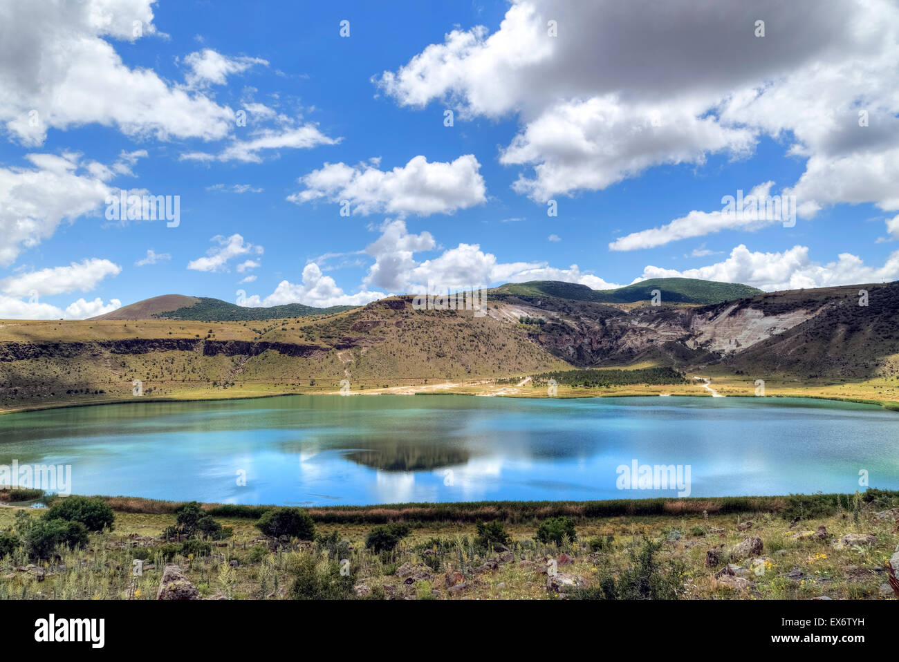 Crater Lake, Narligol, Guezelyurt, Aksaray, Anatolia, Turkey Stock Photo
