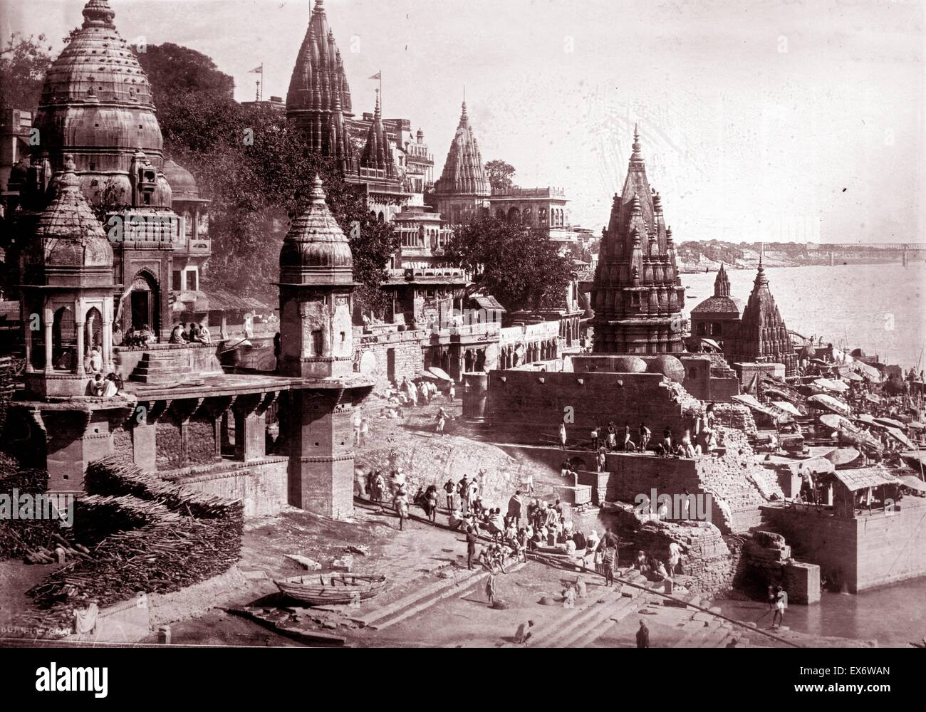 City View, Benares, India. 1922. Stock Photo