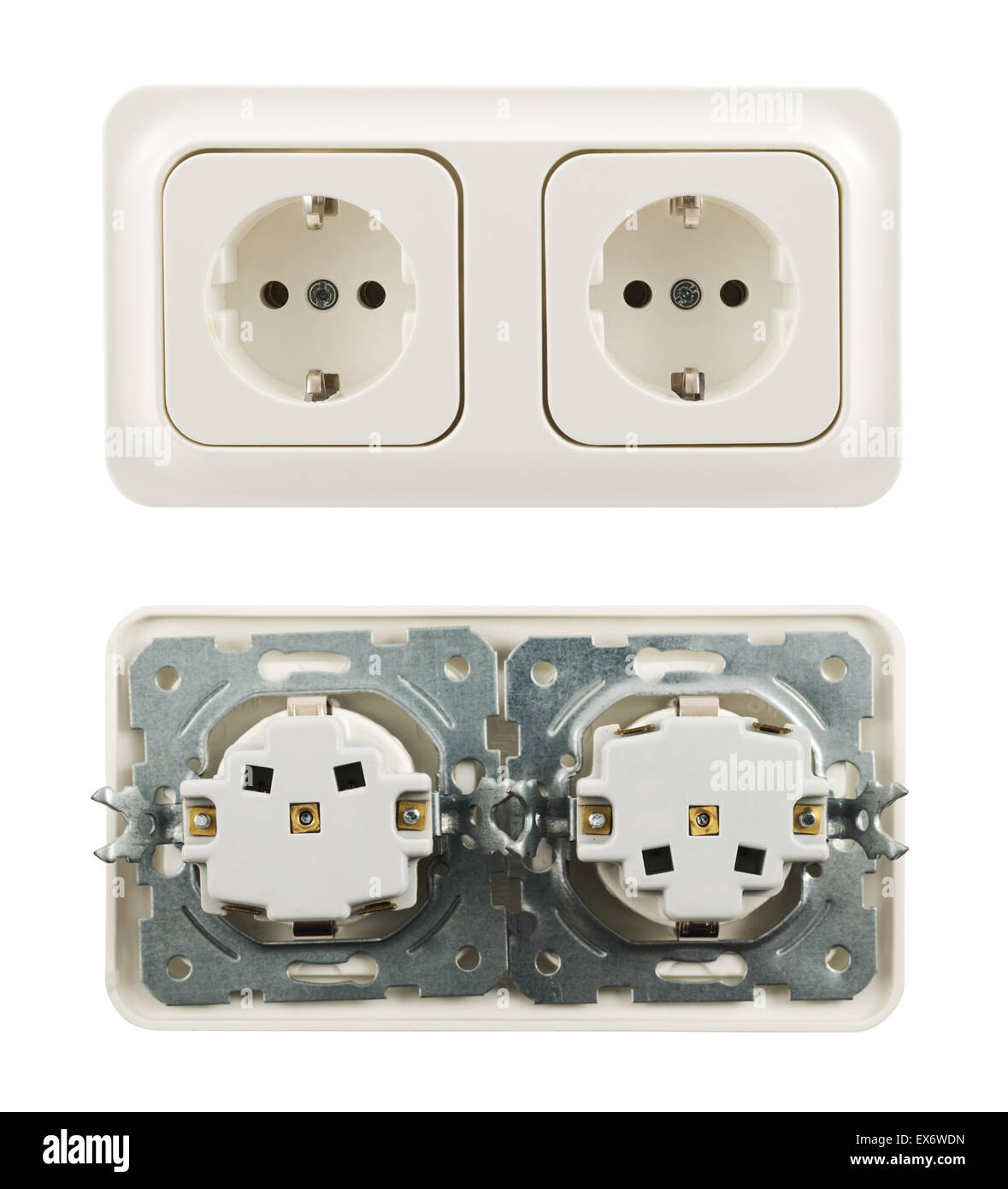 Electrical socket isolated Stock Photo Alamy