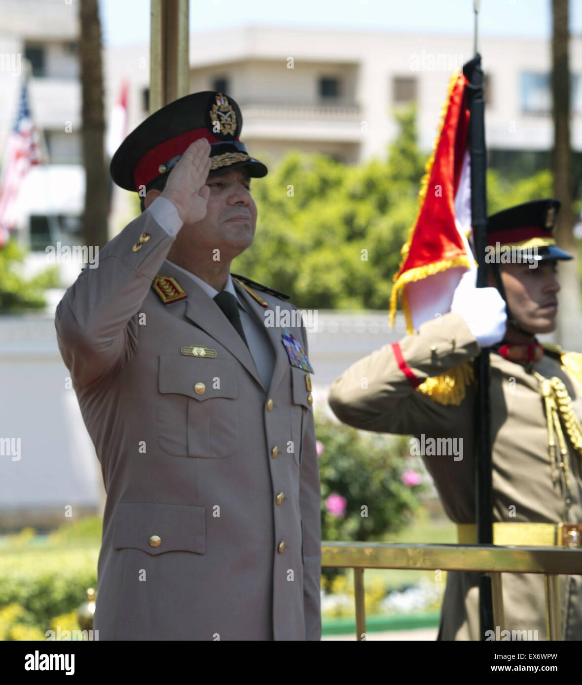 Egyptian defence minister (later President) Abdel Fatah Saeed Al Sisy 2013 Stock Photo