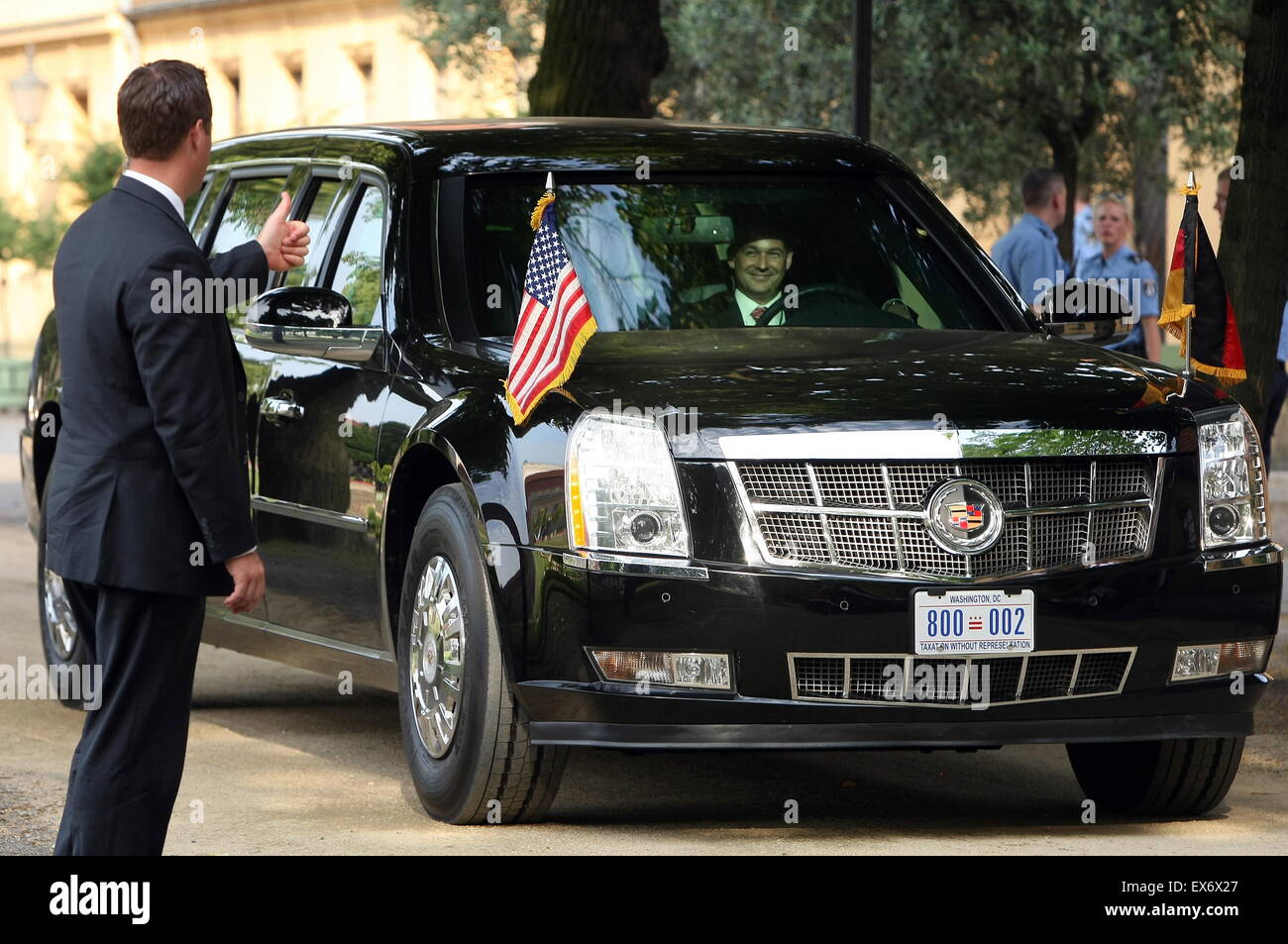 Armoured limousine of the US President Stock Photo