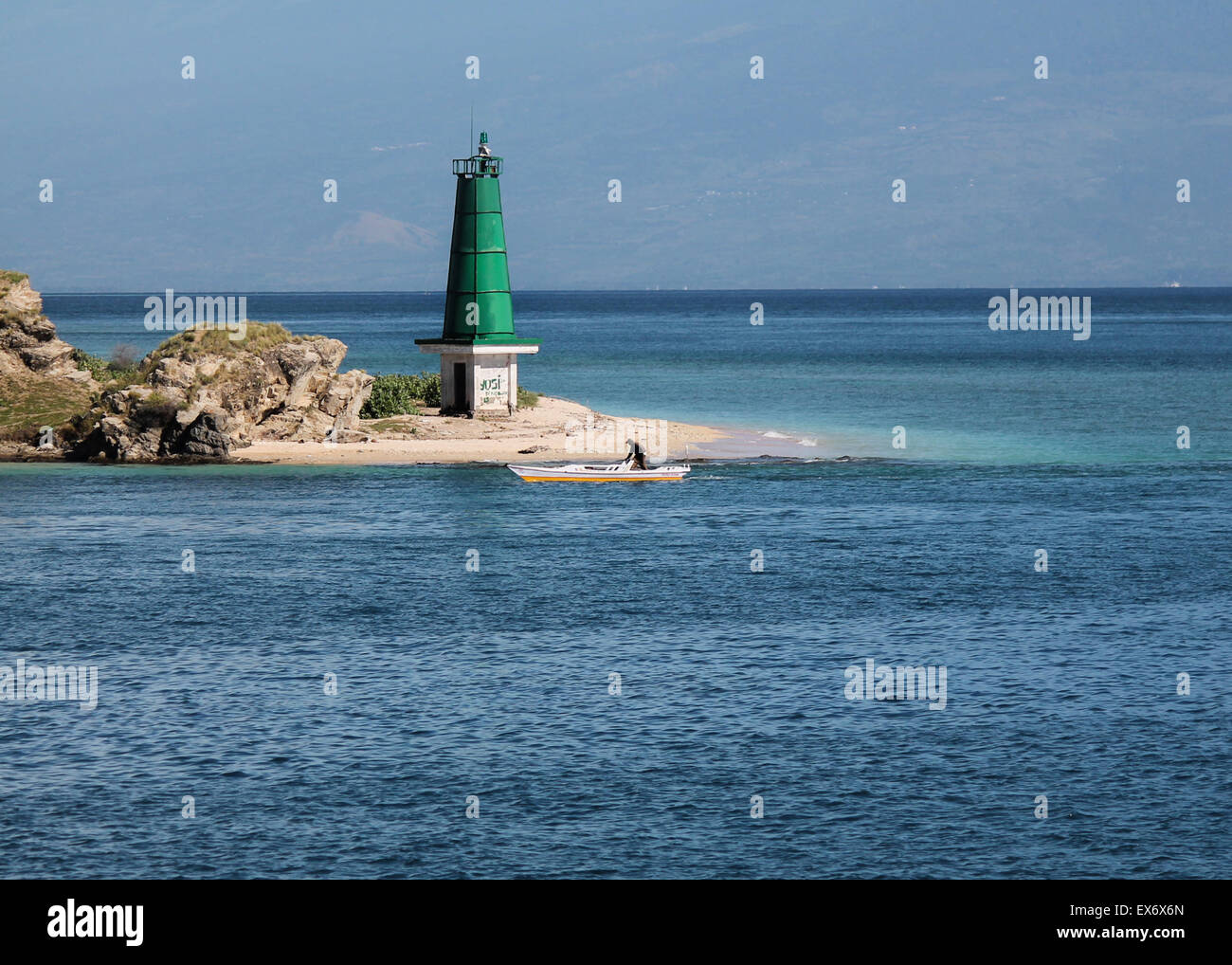 LIGHTHOUSE IN COASTAL MARINE Stock Photo Alamy