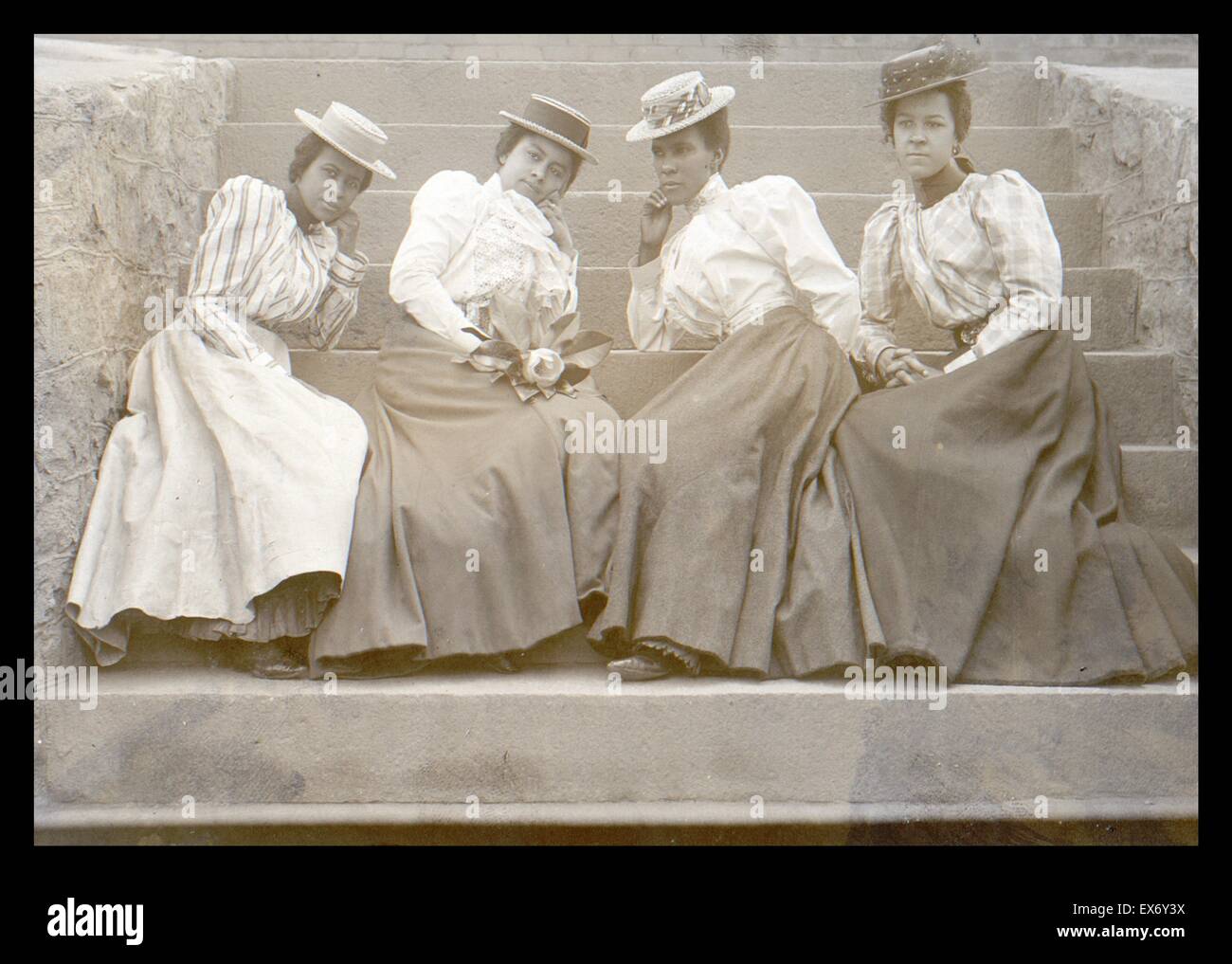 Four African American Women at Atlanta University c1900 Vintage Photo Reprint