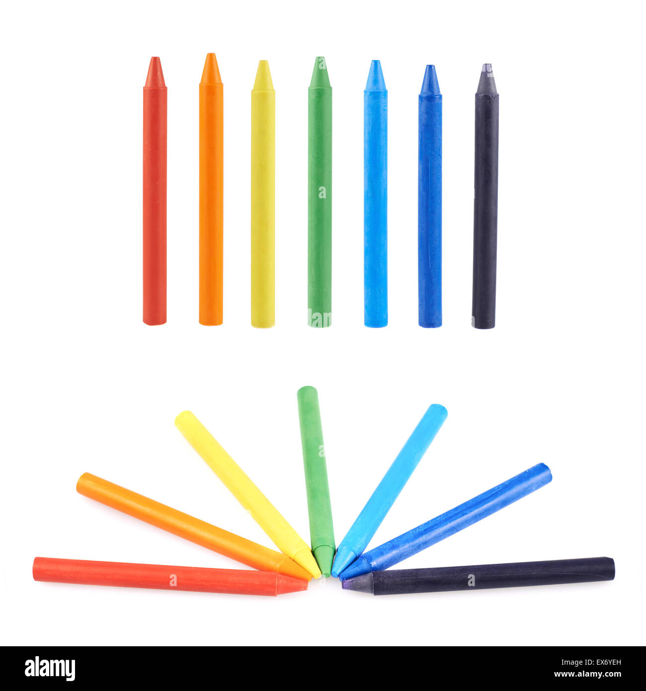 Multiple wax crayons set Stock Photo Alamy