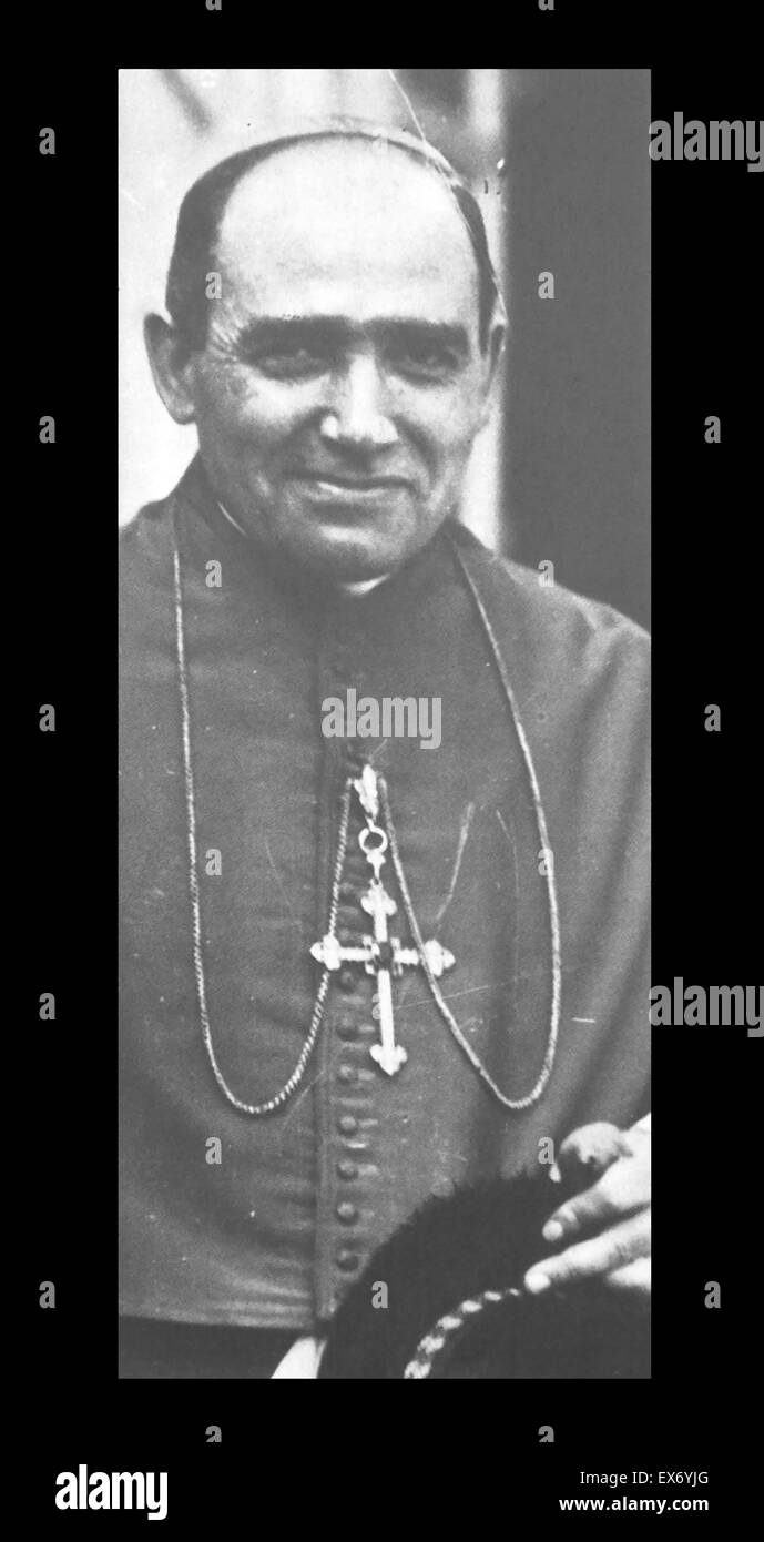 Pedro Segura y Sáenz (1880— 1957) Spanish Cardinal of the Roman Catholic Church who served as Archbishop of Toledo from 1927 to 1931, and Archbishop of Seville from 1937 until his death. Segura was a fundamentalist, integrista, in the technical sense of b Stock Photo