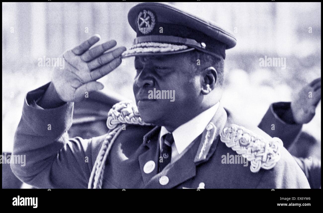 Idi Amin Dada (c. 1925 – 16 August 2003) was the third President of Uganda, ruling from 1971 to 1979. Stock Photo