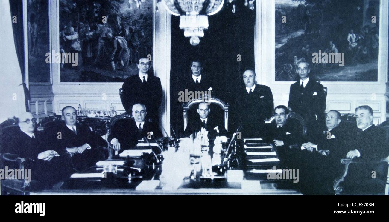 session of the Spanish government under the leadership of Santiago