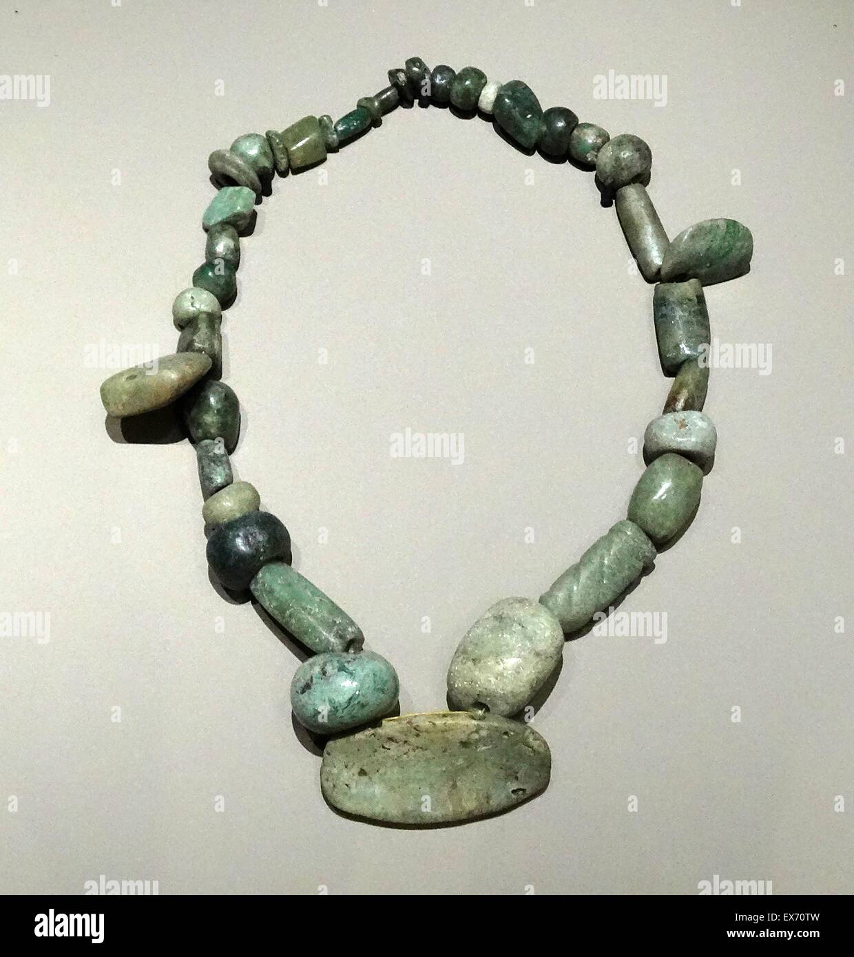 collar made from 600-900 AD. Mexico; Guatemala or Belize Stock -