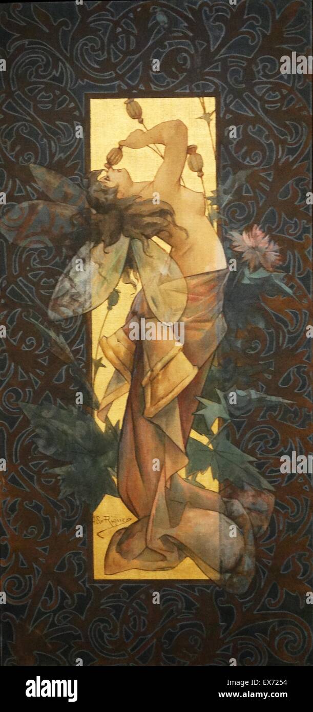 Alexandre de Riquer (1856 - 1920) Spanish artist: Composition with ...
