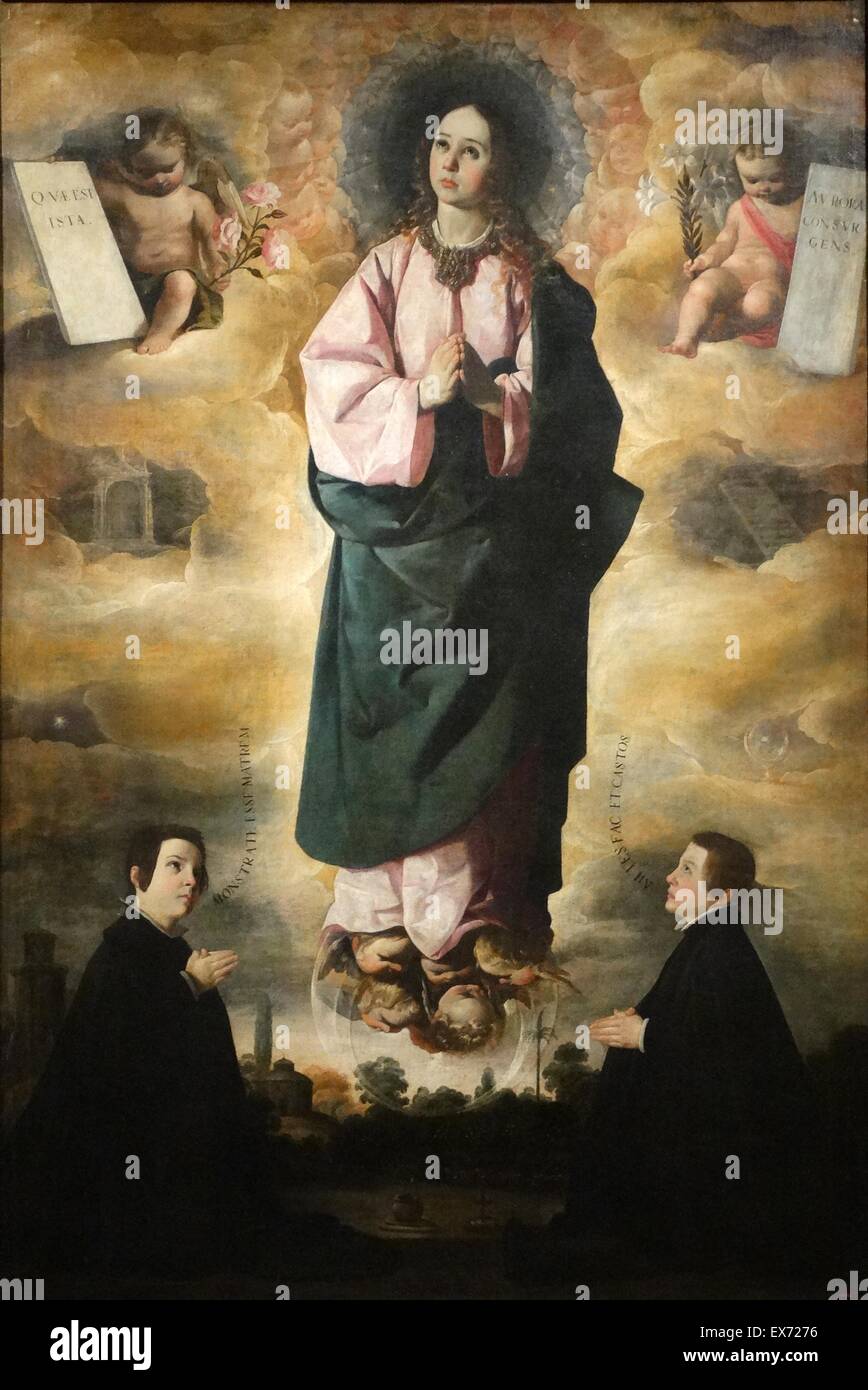 Francisco de Zurbarán (1598 — 1664) the Immaculate Conception. 1632 Oil on canvas Stock Photo