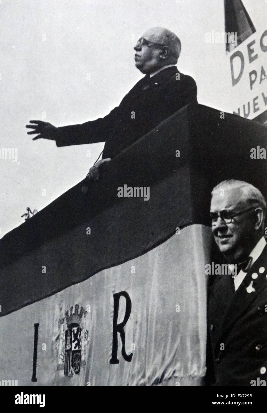 President of republican Spain Manuel Azana Stock Photo Alamy