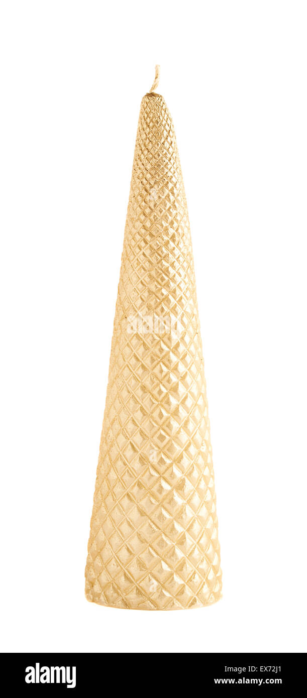 Cone shaped candle isolated Stock Photo Alamy