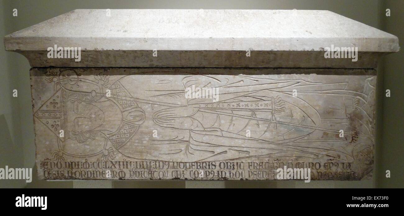 Sarcophagus belonging to Father Bernat de Mur (died 1264), Second half ...