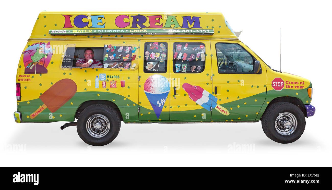 Ice cream van Stock Photo