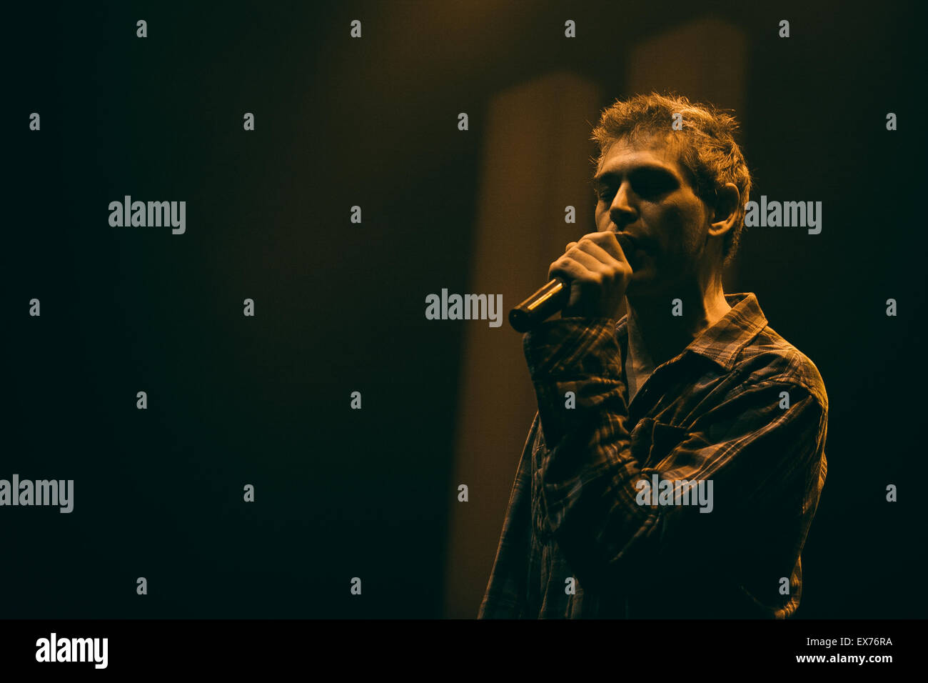 MOSCOW, RUSSIA - 7 DECEMBER, 2014 : Big live concert of Matthew Paul Miller known as Matisyahu at Glavclub Stock Photo
