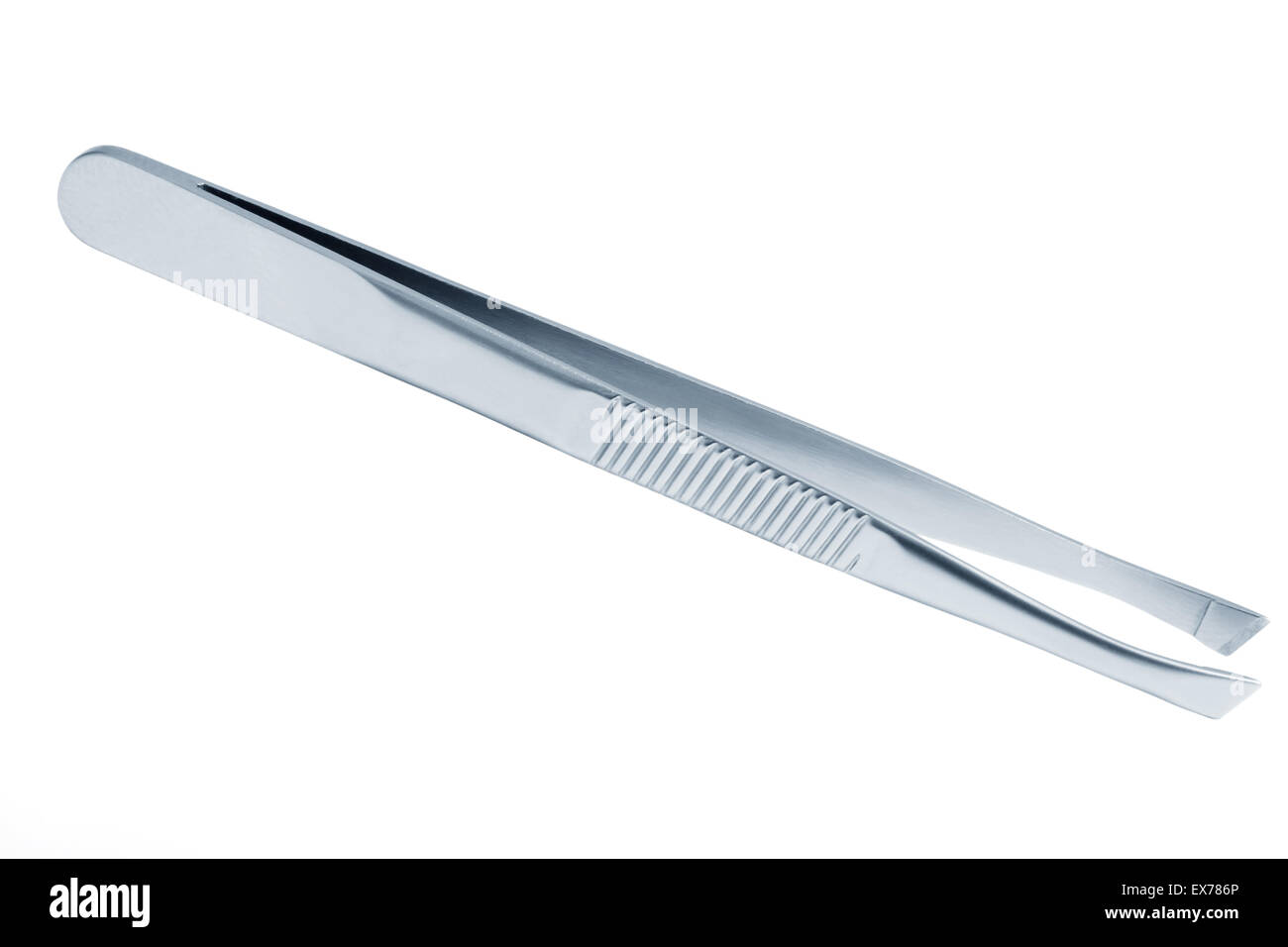 Tweezers of manicure set isolated on white background Stock Photo Alamy