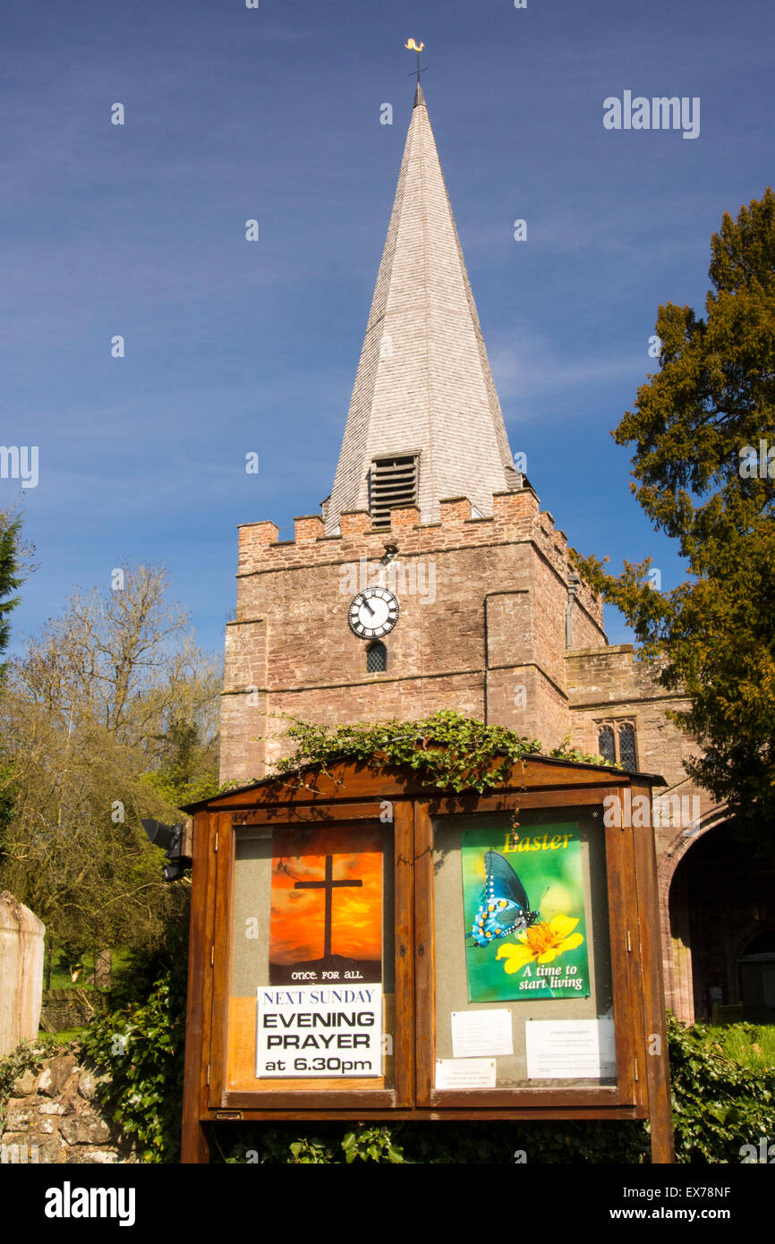 St Marys church in Dilwyn, Herefordshire, UK Stock Photo Alamy