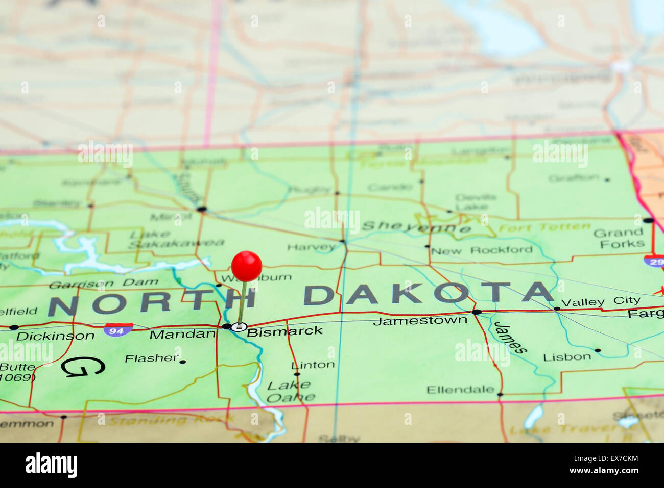 Map of bismarck hires stock photography and images Alamy