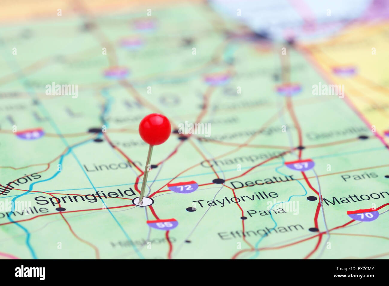 Map of springfield hi-res stock photography and images - Alamy