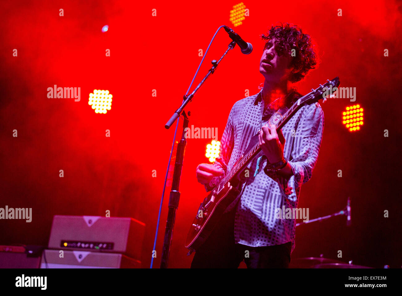 Dover, Deleware, USA. 18th June, 2015. Musician LUKE PRITCHARD of The Kooks performs live on stage at the Firefly Music Festival in Dover, Delaware © Daniel DeSlover/ZUMA Wire/Alamy Live News Stock Photo