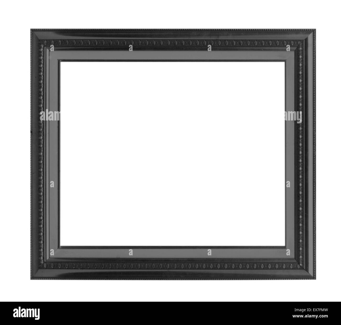 black picture frame isolated on white background Stock Photo - Alamy