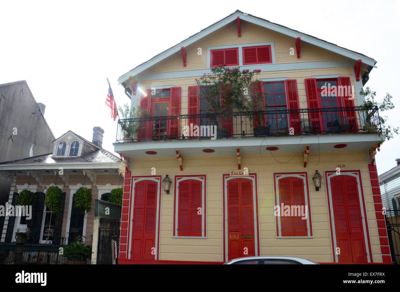 houses french quarter new orleans Stock Photo Alamy