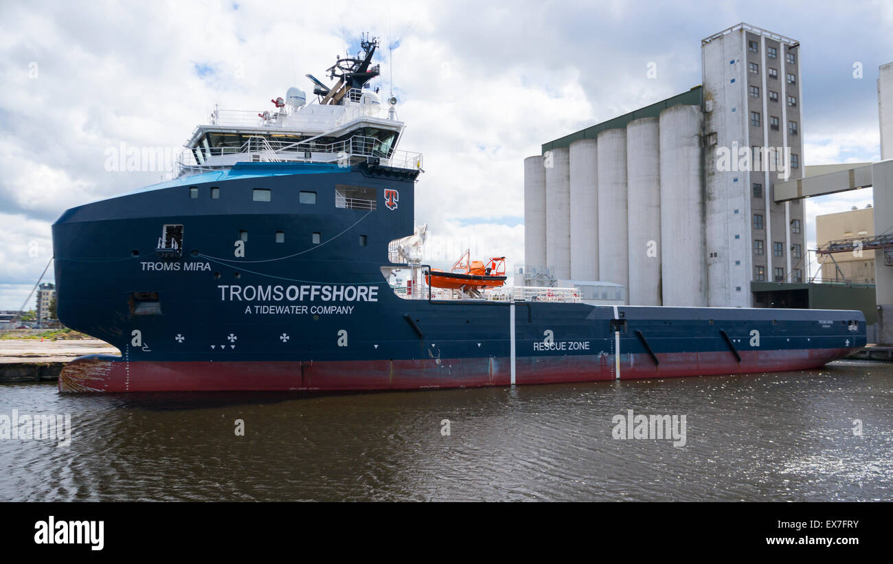 Troms Mira offshore supply vessel Stock Photo
