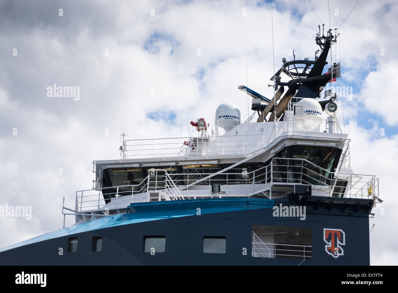 Troms Mira offshore supply vessel Stock Photo