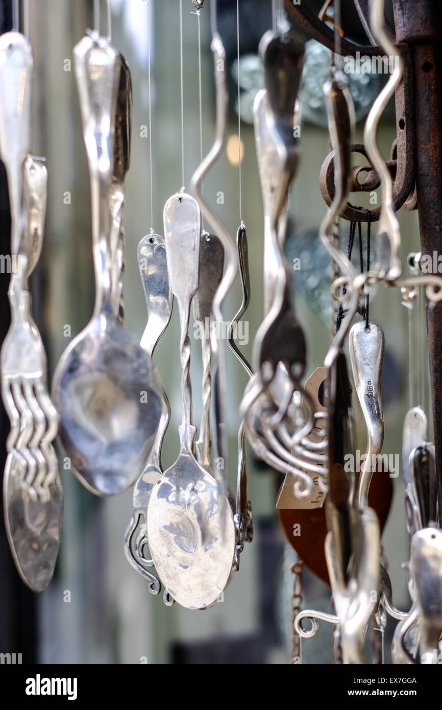 Spoon Sculpture Mobile Bath Somerset England UK Stock Photo Alamy