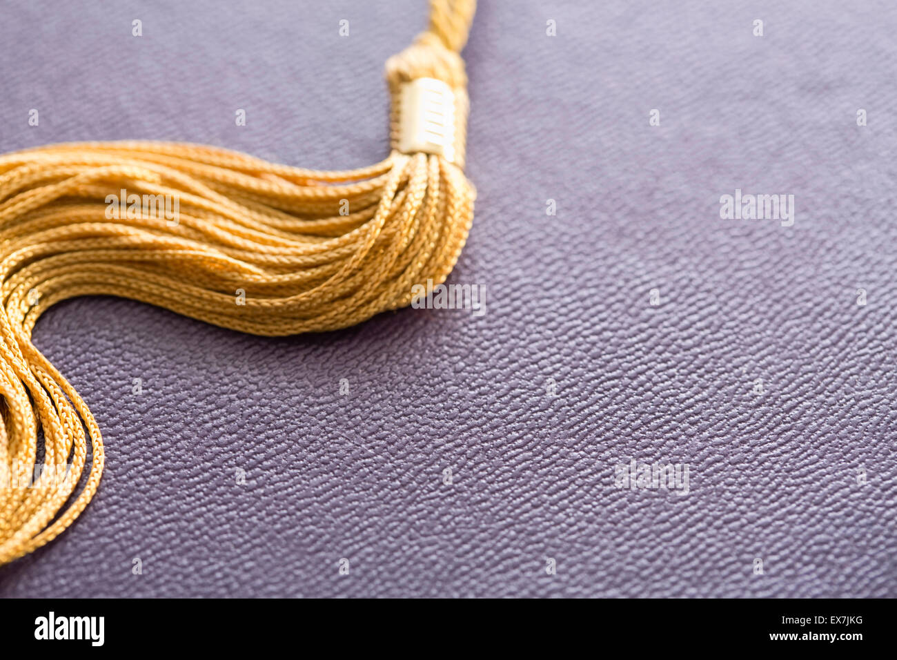Close-up view of graduation tassel Stock Photo