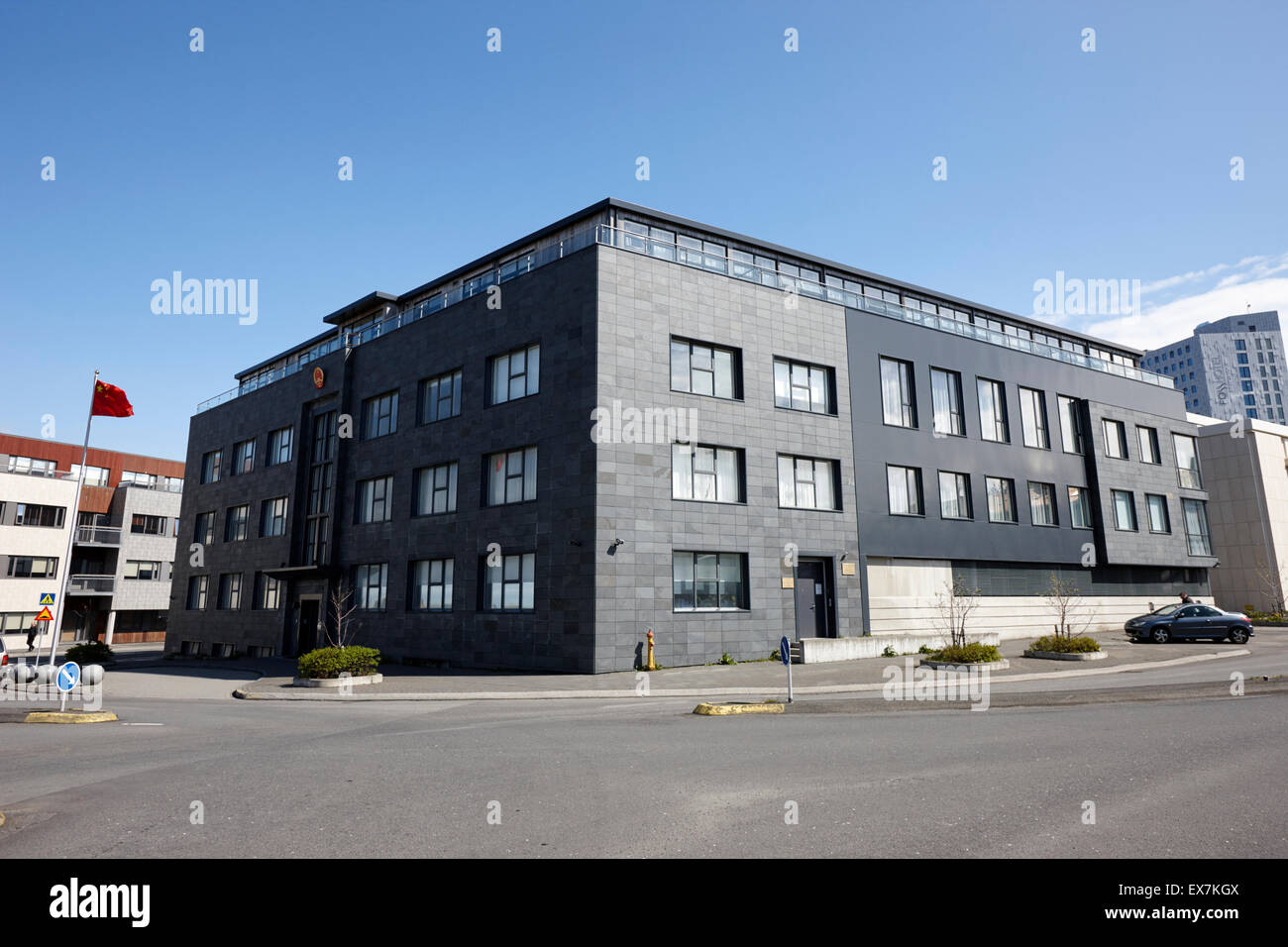chinese embassy building reykjavik iceland Stock Photo