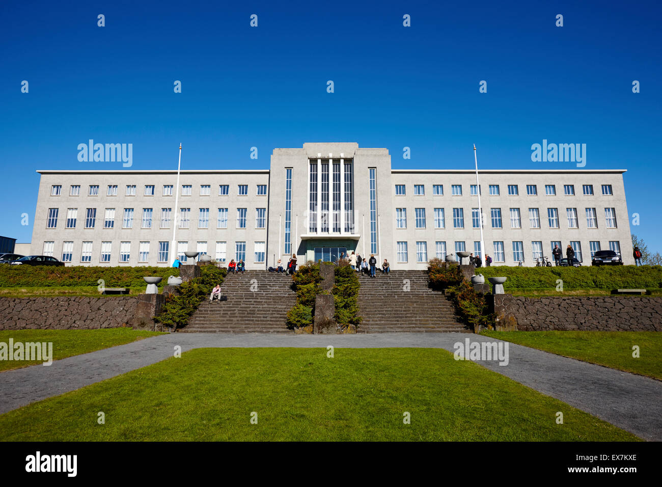 university of iceland main building Reykjavik iceland Stock Photo Alamy