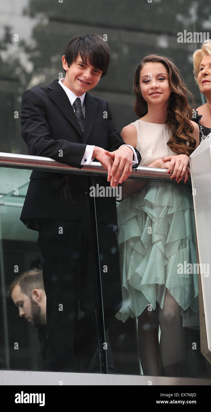 London, UK. 8th July, 2015. Dylan Douglas and Carys Douglas attend the ...