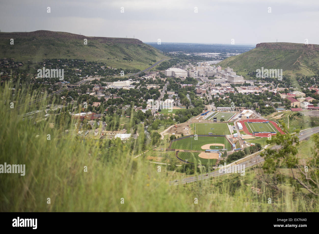 Golden, Colorado, USA. 5th July, 2015. A view of Golden, Colorado from
