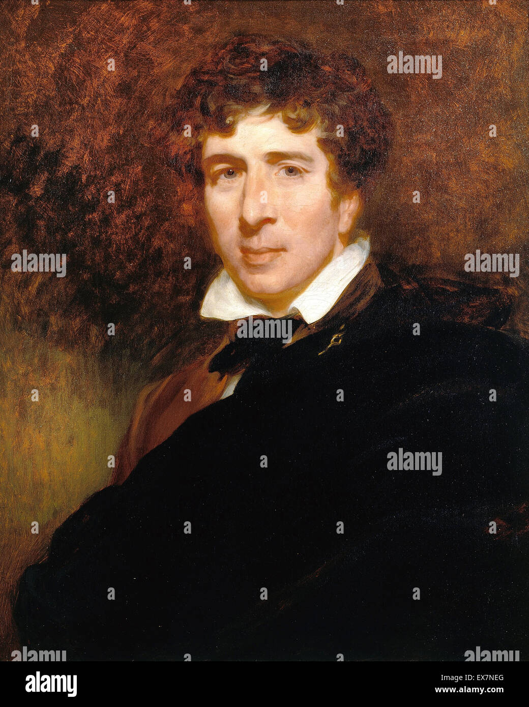 Henry Perronet Briggs, Charles Kemble. Circa 1832. Oil on canvas. Dulwich Picture Gallery, London, England. Stock Photo