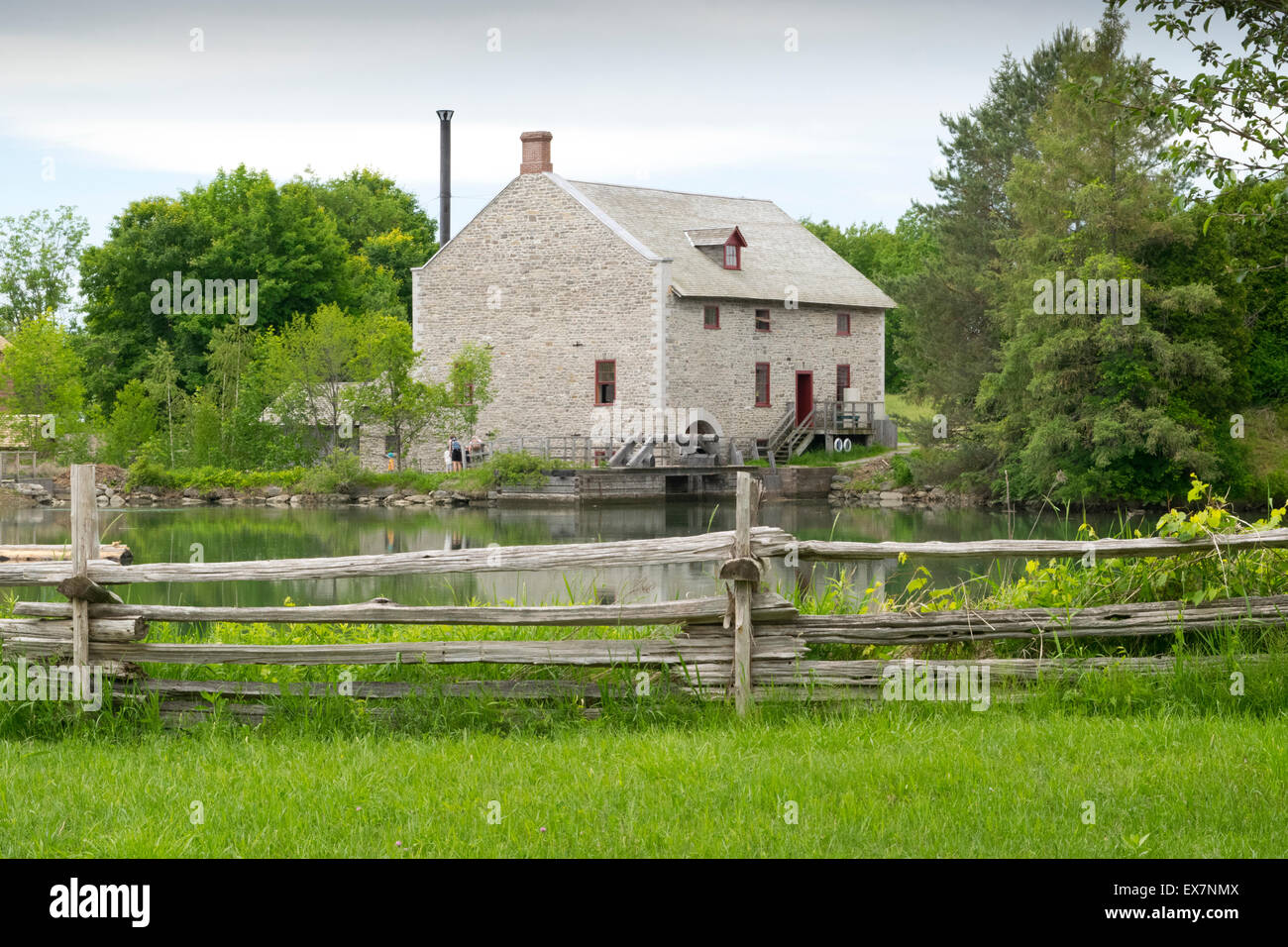 Flour Mill at Upper Canada Village Stock Photo