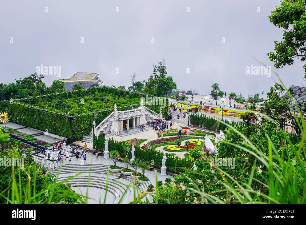 View of the rail car zone inside the Resort Stock Photo Alamy